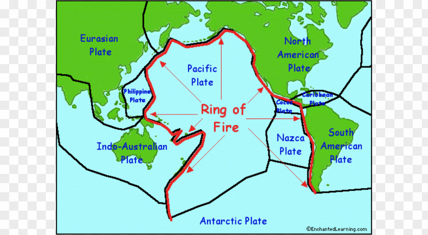 United States World Ring Of Fire Fault Earthquake PNG