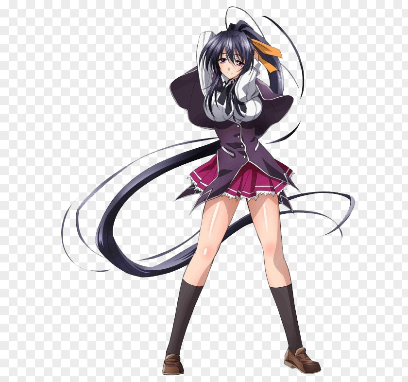 Akeno Himejima High School DxD Rias Gremory Rendering PNG Rendering, high school dxd clipart PNG