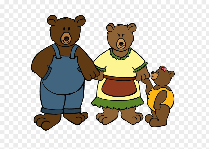 Bear Goldilocks And The Three Bears Brown Clip Art PNG