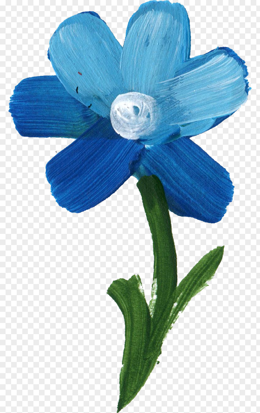 Blue Flowers Flower Microsoft Paint Petal PNG