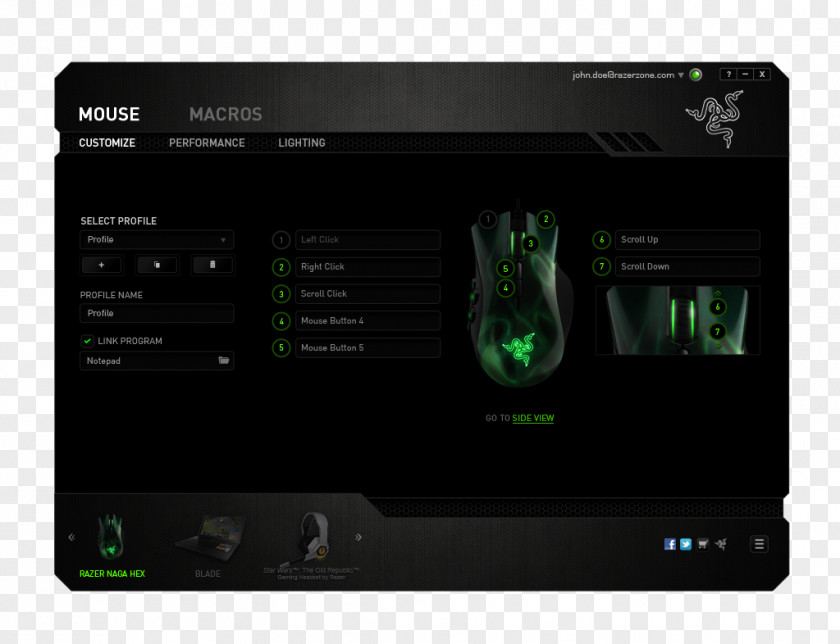 Computer Mouse Keyboard Razer Inc. Software Naga PNG