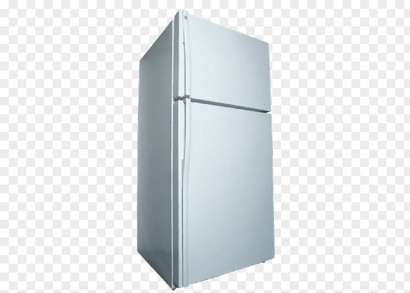 Vector White Refrigerator Major Appliance Angle PNG