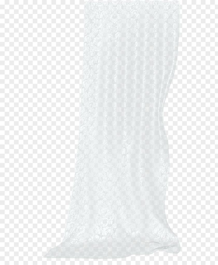 White Curtain Wedding Dress PNG