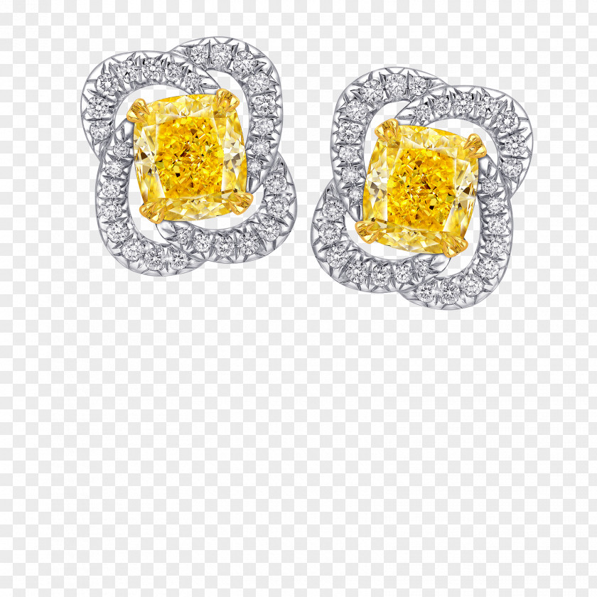 (2) Earring Jewellery Diamond Carat Necklace PNG