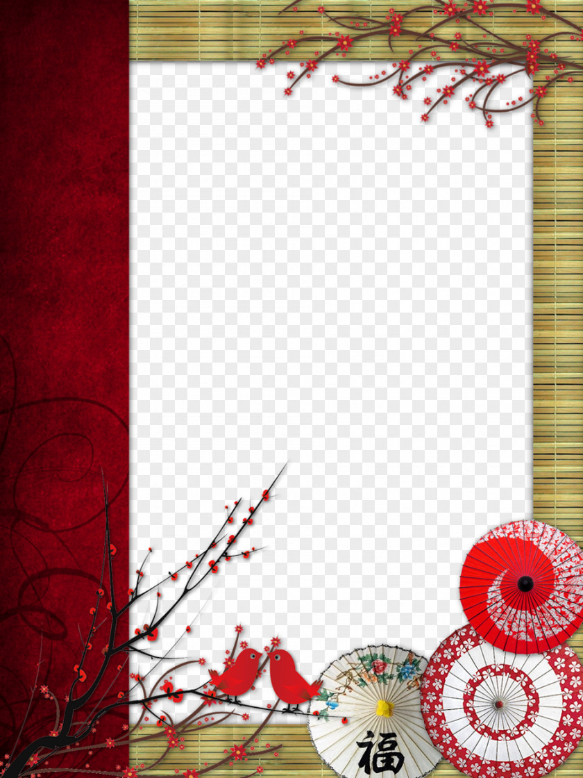 Chinese New Year Japan Borders And Frames Picture Decorative Arts Clip Art PNG
