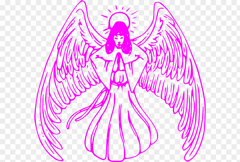 Pink Angel Cliparts Fallen Clip Art PNG