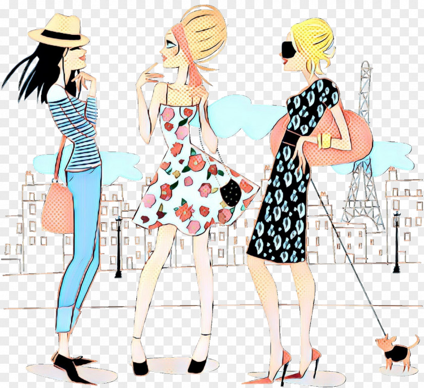 Fashion Illustration Drawing Cartoon PNG