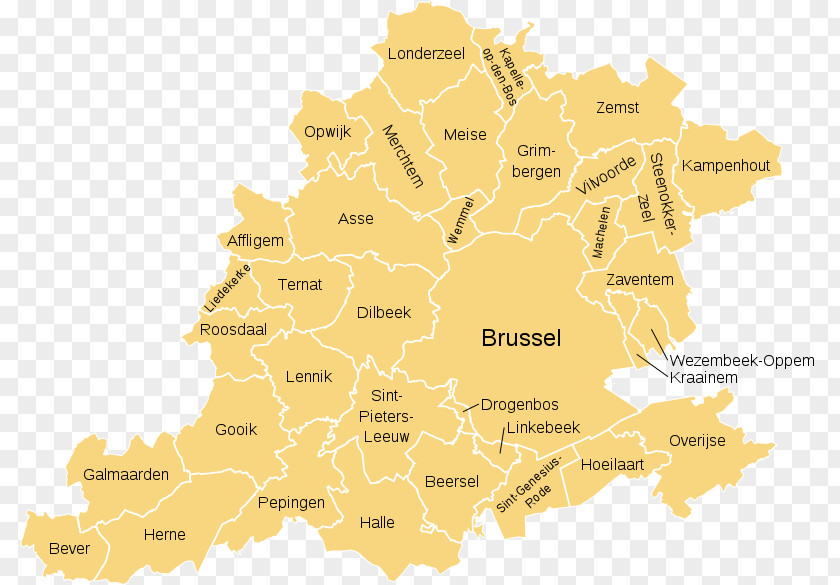 Halle-Vilvoorde Administrative Arrondissement Brussels-Halle-Vilvoorde Brussels Agglomeration PNG