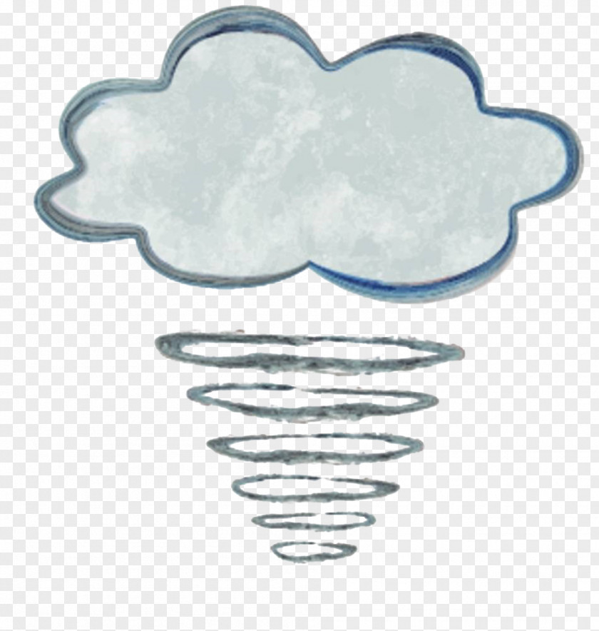 Hand-painted Tornadoes Wind Tornado Cloud Illustration PNG