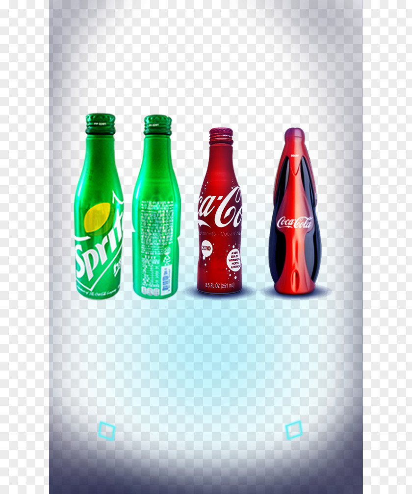 Import Vector Sprite Coke Bottle Coca-Cola Soft Drink PNG