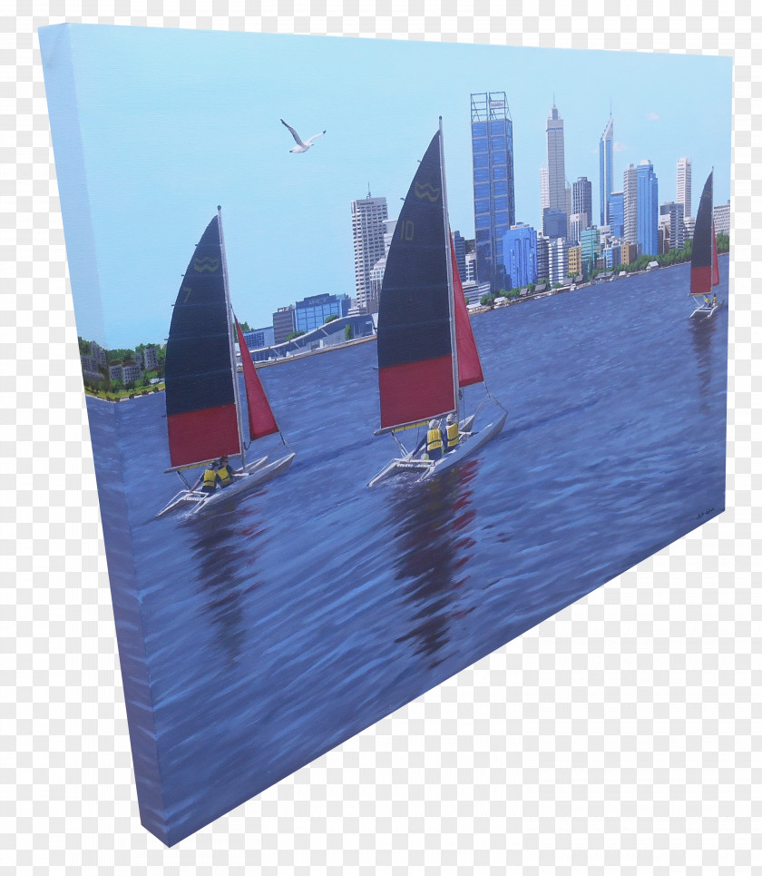 Sail Scow Painting Lugger Drawing PNG