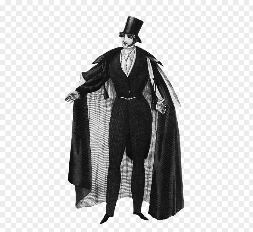 Victorian Dress Robe Cloak Character PNG