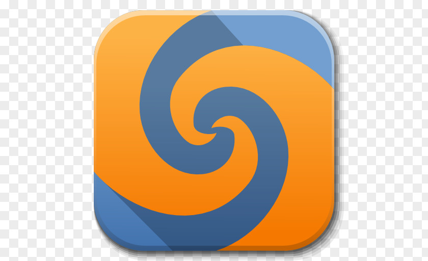 Apps Meld Blue Text Symbol Spiral Yellow PNG