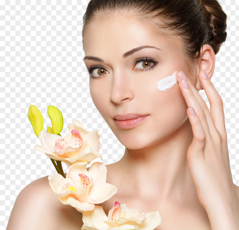 Beauty Makeup And Flowers Lotion Cosmetics Face Cream PNG