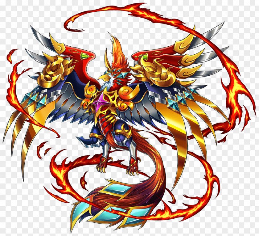 Brave Frontier Phoenix Emperor Divinity Deity Sacred PNG