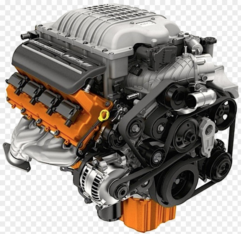 Car Engine Dodge Challenger SRT Hellcat Chrysler PNG