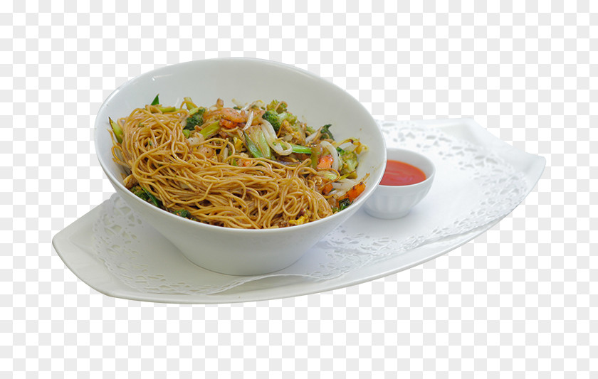 Crevette Chow Mein Lo Chinese Noodles Singapore-style Yakisoba PNG