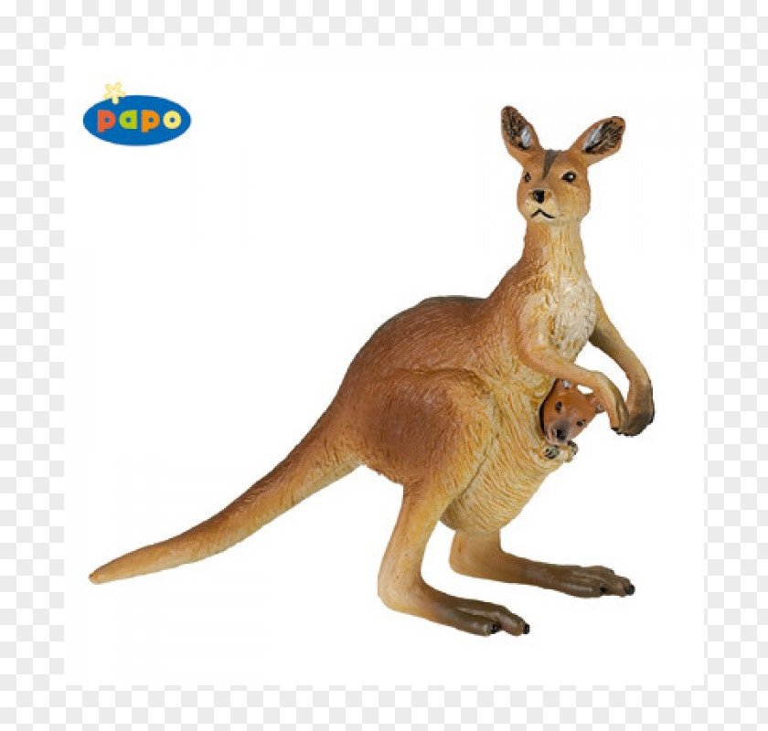 Kangaroo Papo Toy Macropods Figurine PNG