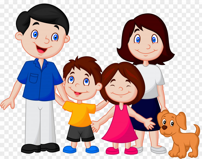 Family Cartoon Clip Art PNG