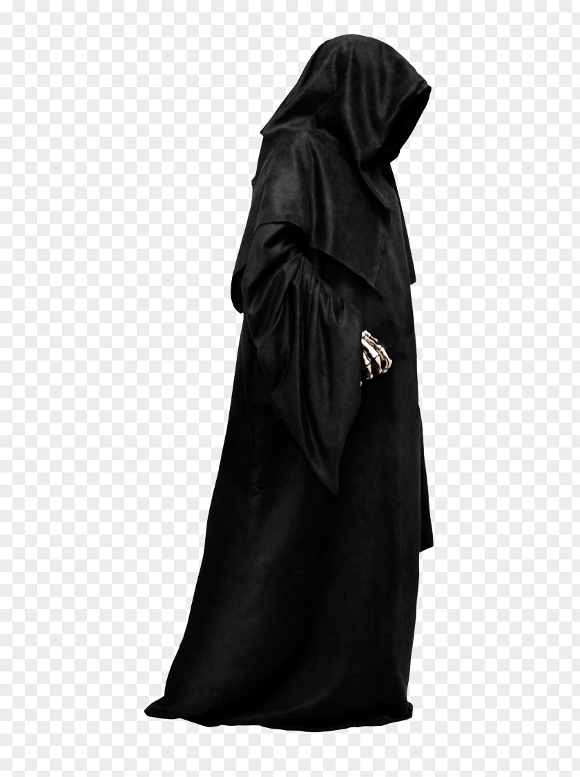 Grim Reaper Robe Cloak Black M PNG