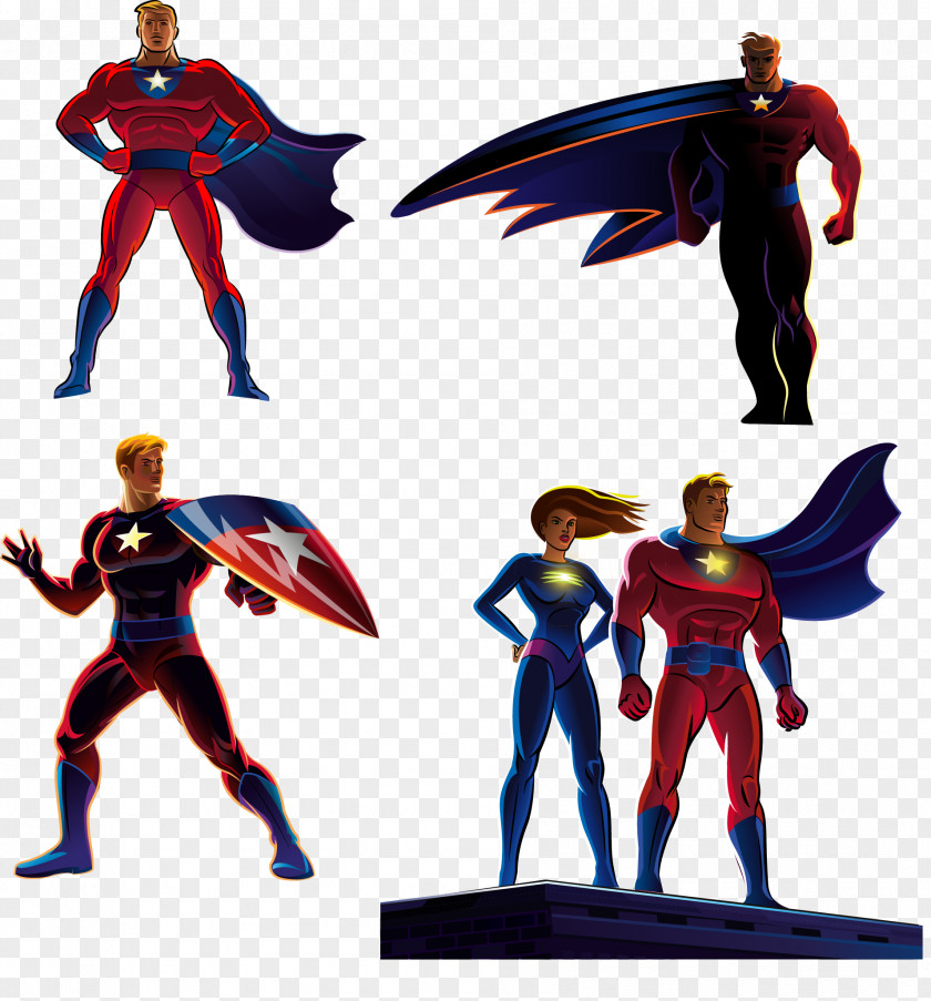 Superman Cartoon Material Vector Animation United States Clark Kent Euclidean PNG