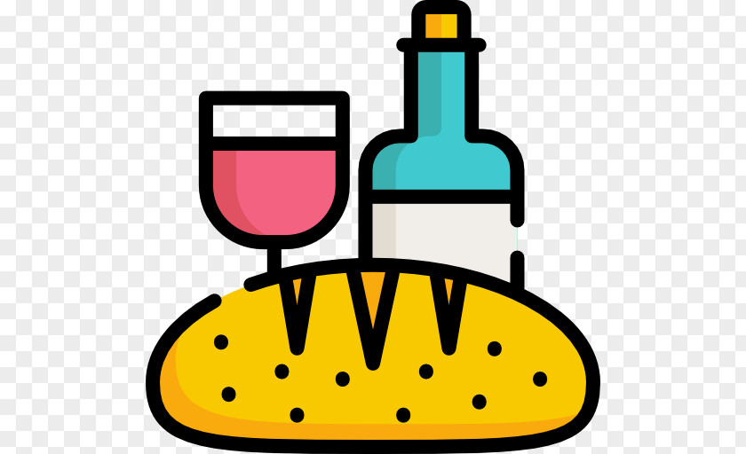 The Last Supper Easter Food & Wine Clip Art PNG