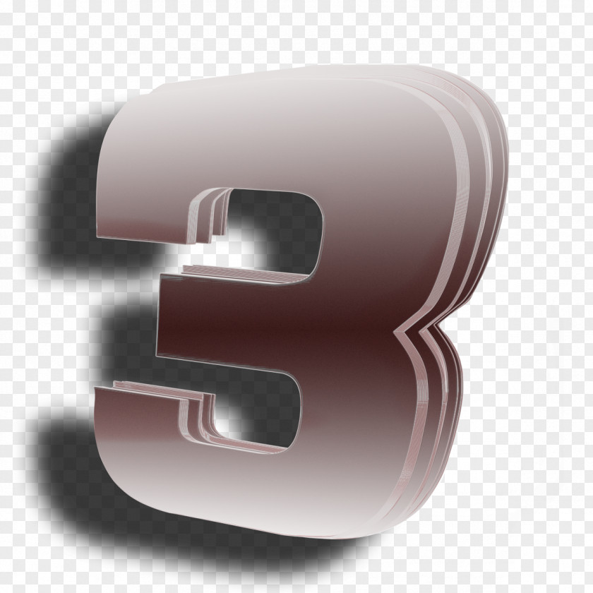 3D Shading Red Tape Computer Graphics Numerical Digit PNG