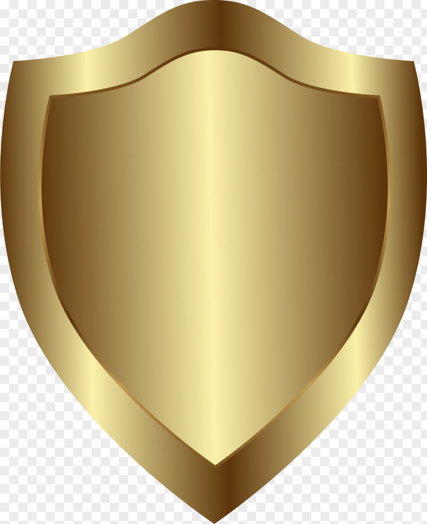 Golden Atmospheric Shield Badge PNG