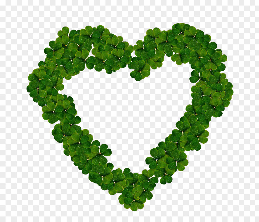 Green Leaf Symbol Heart Plant PNG