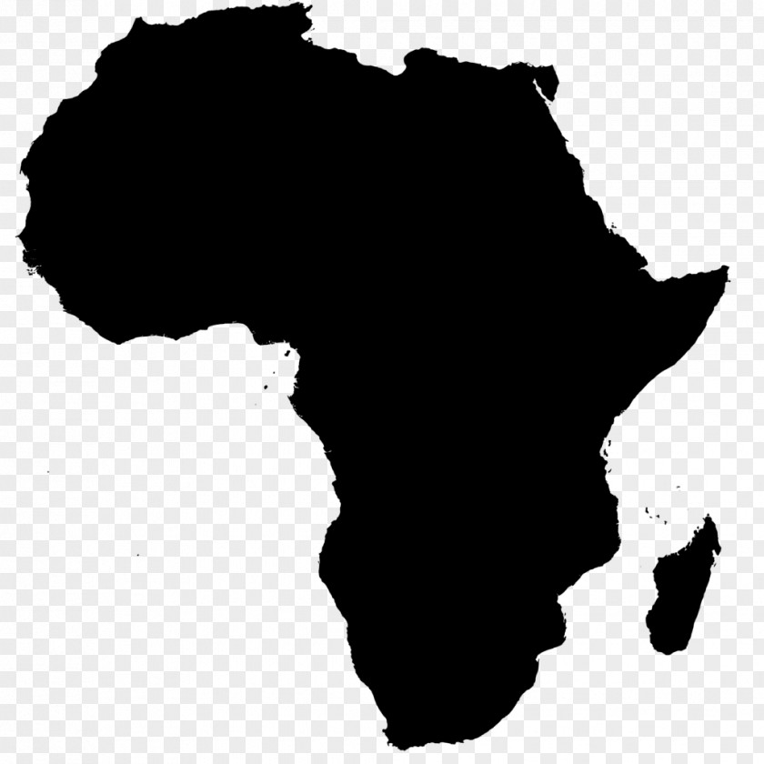 Afro South Africa Blank Map Clip Art PNG