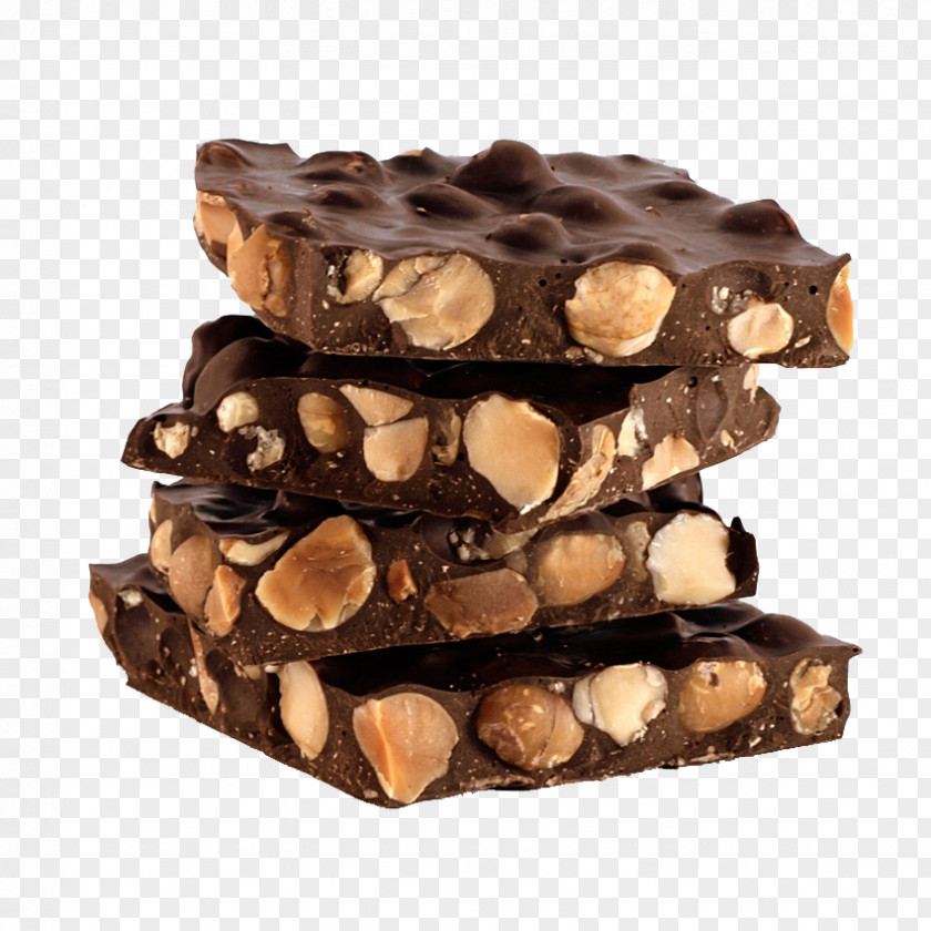 Chocolate Fudge Chocolate-coated Peanut Bar Turrón Praline PNG