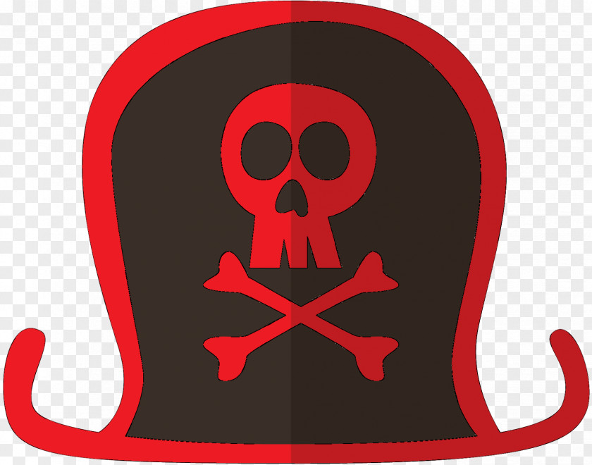 Clip Art Illustration Skull Headgear RED.M PNG