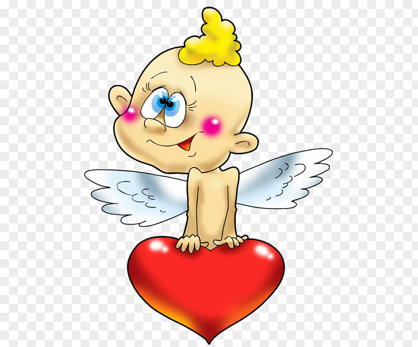 Cupid Valentine's Day Love Embroidery Clip Art PNG