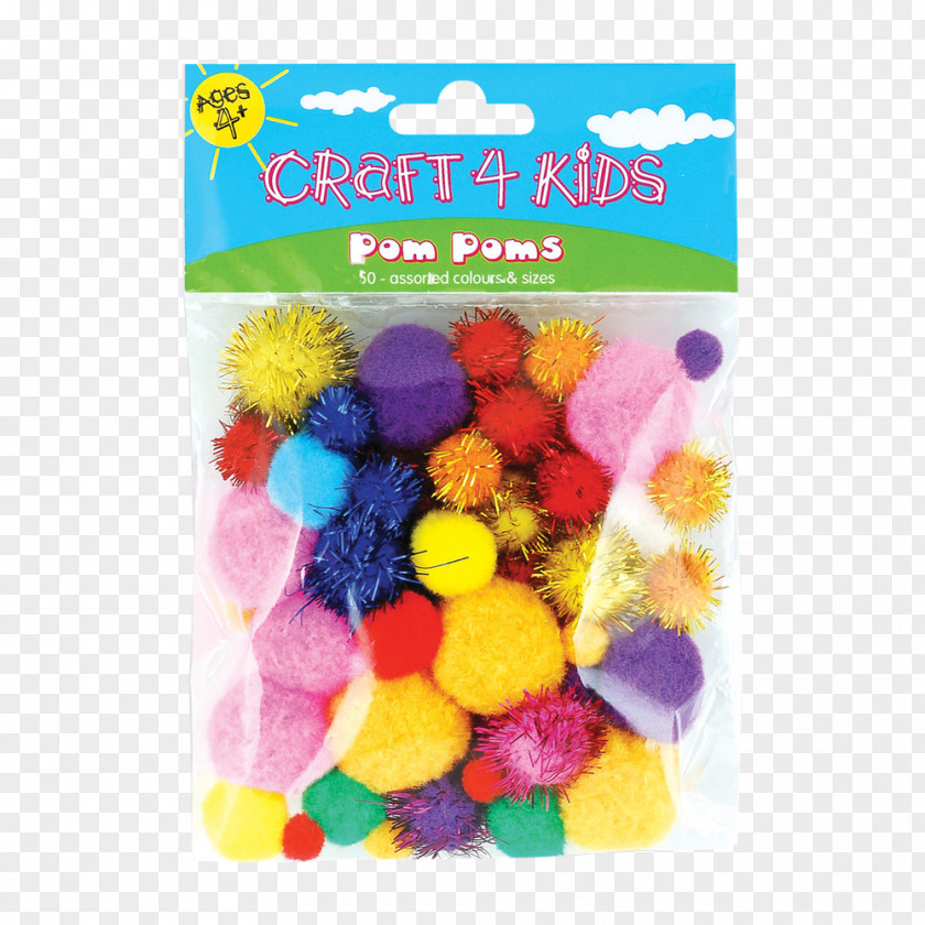 Pom-pom Glitter Material Craft Toy PNG