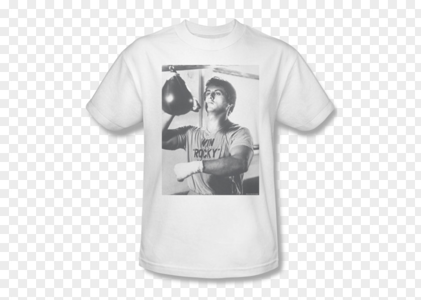 Rocky Balboa T-shirt Apollo Creed Steps PNG