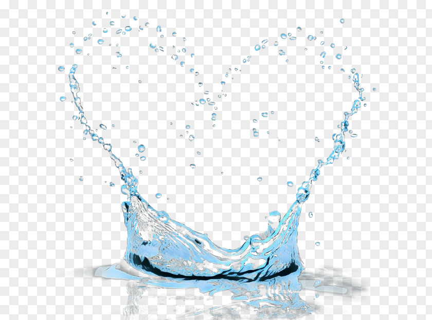 Transparent Material Drinkware Water Liquid Glass Heart PNG