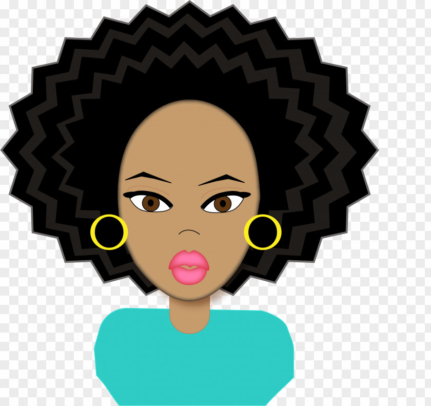 Afro Hairstyles 2017 Clip Art Openclipart Take-out Vector Graphics PNG