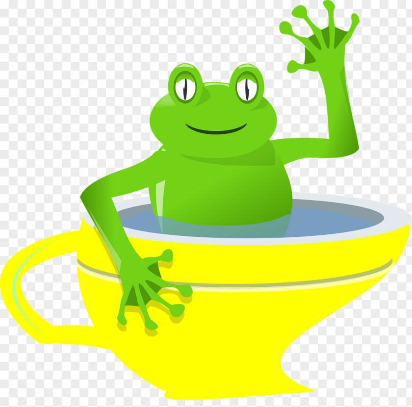 Frog Teacup Clip Art PNG