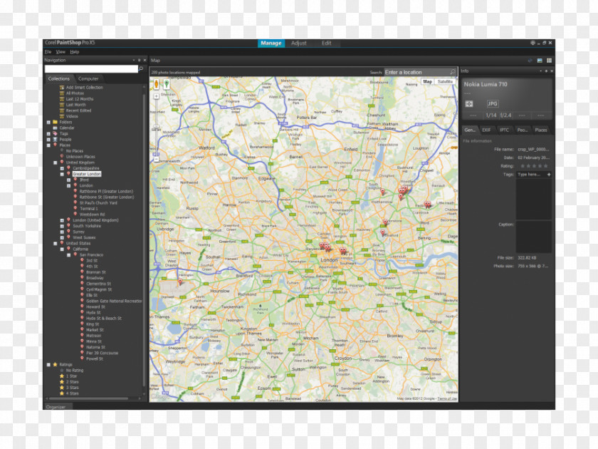 Geotagging Screenshot PNG