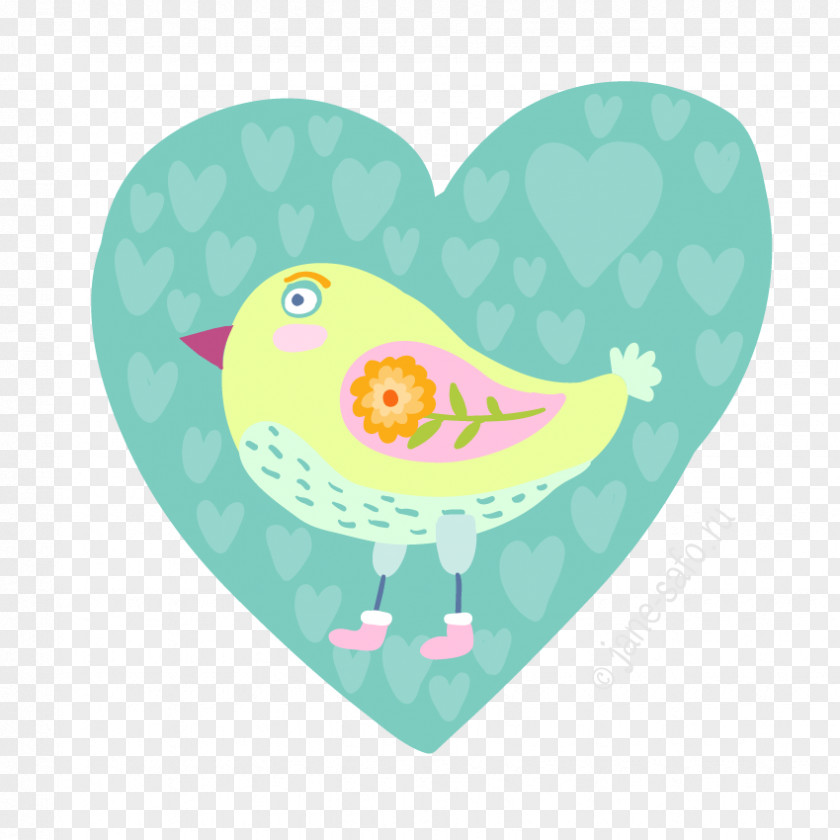 Bird Heart Clip Art PNG