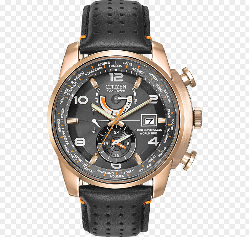 Eco-Drive CITIZEN Men's World Time A-T Watch Citizen Holdings Jewellery PNG