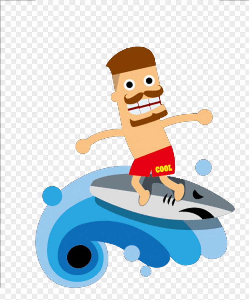 People Surfing Skateboard Swimming PNG