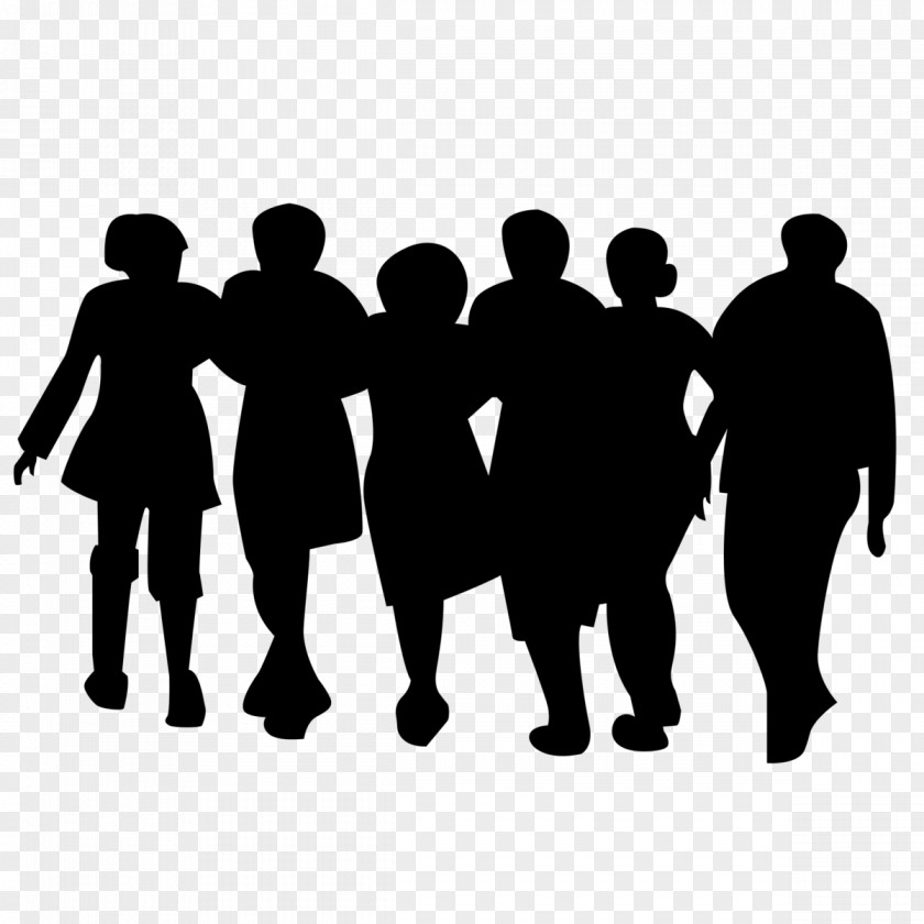 Silhouette Social Group Photography PNG