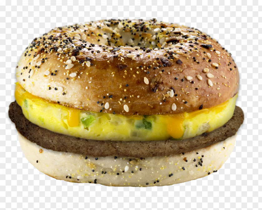 Bagel Breakfast Sandwich Hamburger Omelette Cheeseburger PNG