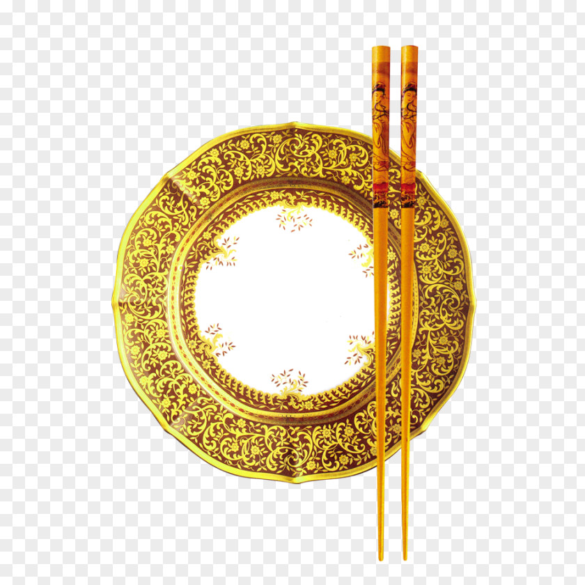 Golden Plate Chinese Cuisine Chopsticks Tableware Google Images Kuaizi PNG