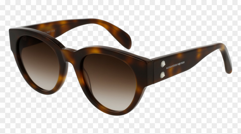 Alexander Mcqueen Sunglasses Eyewear Color Havana PNG