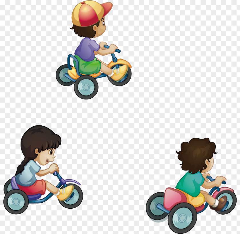 Children Riding Toy Car Child PNG