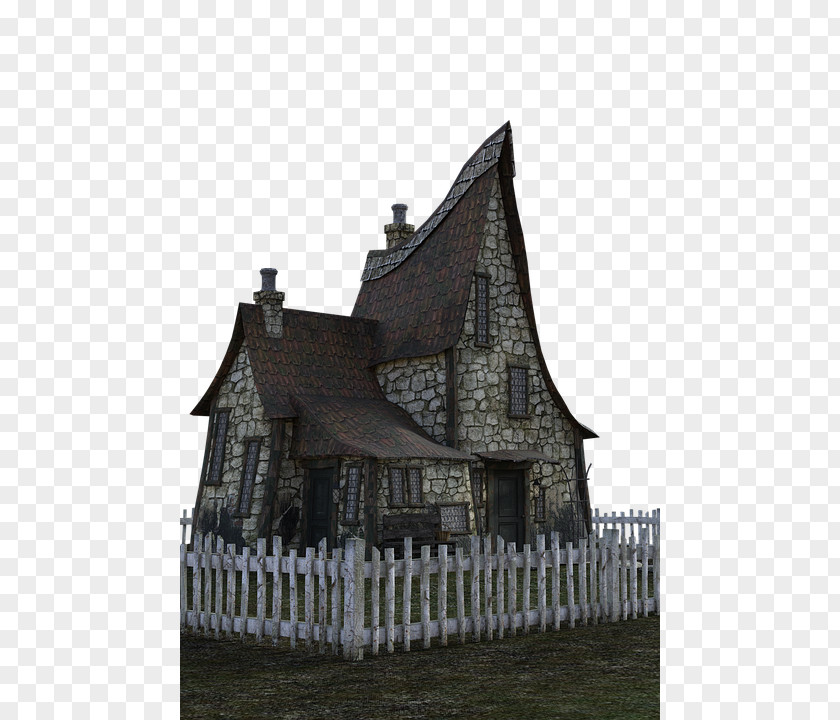 Estate Church Haunted House Cartoon PNG