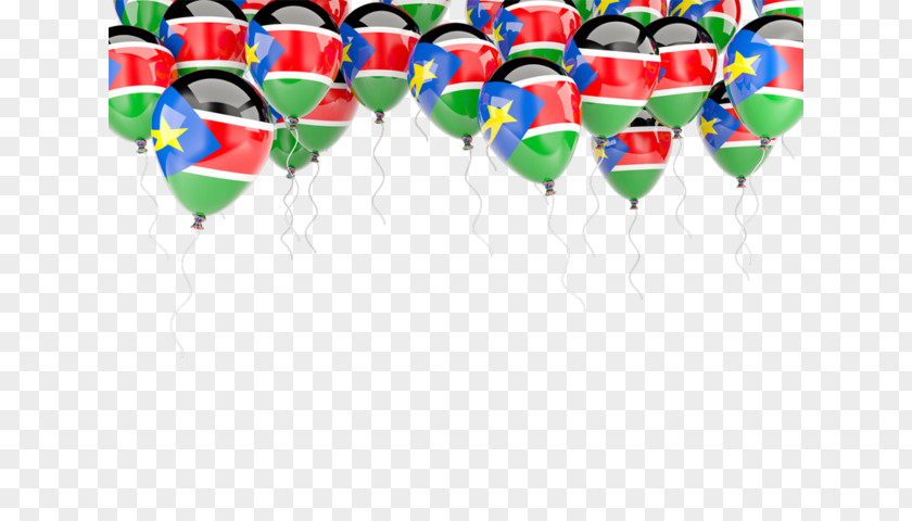 Flag Of South Sudan Balloon Heart PNG