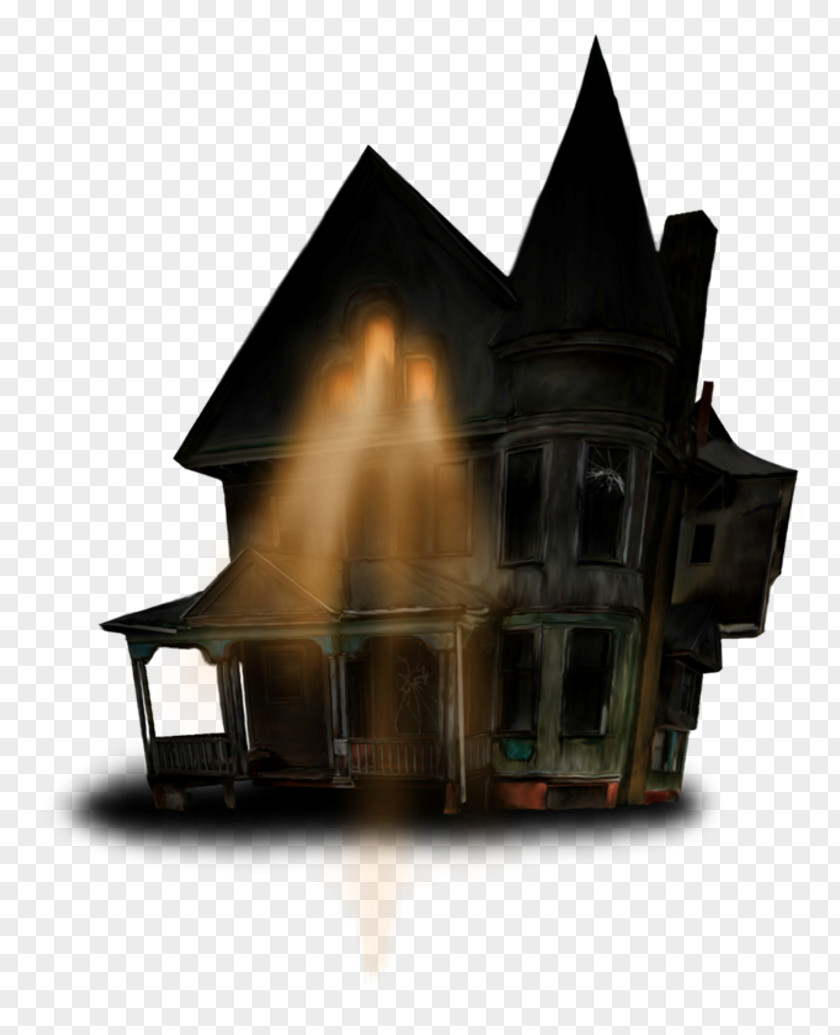 House Haunted Halloween Attraction PNG
